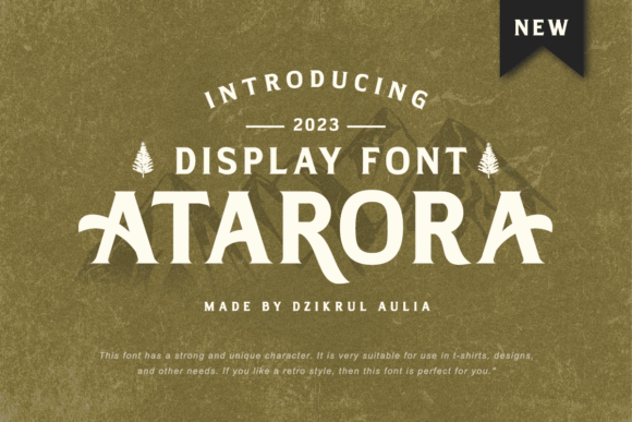 Atarora: The Vintage Display Font for Rebels and Creators