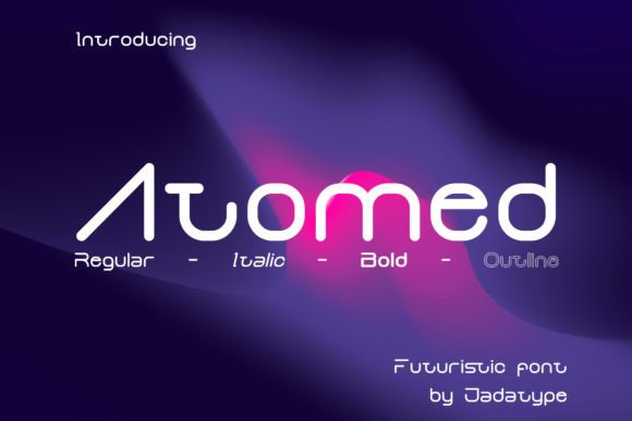 Atomed: The Futuristic Display Font Redefining Modern Visual Identity
