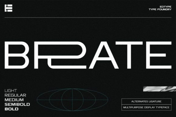 Brate: A Bold Modern Typeface for Impactful Design