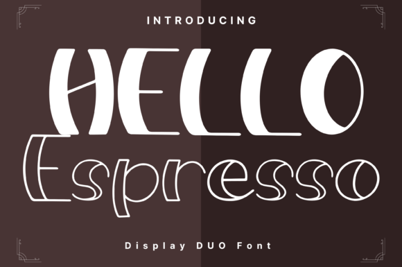 Hello Espresso Style: A Whimsical Font for Bold Brands