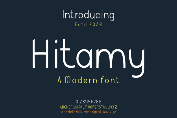 Hitamy: A Bold Modern Display Font