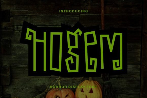 Hogem: A Quirky Horror Display Font