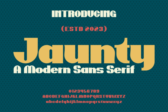 Jaunty: A Bold Display Font for Authentic Branding