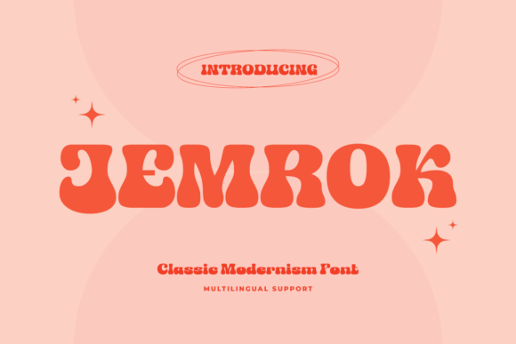 Jemrok Font: Blending Classic Modernism with Playful Elegance in Design
