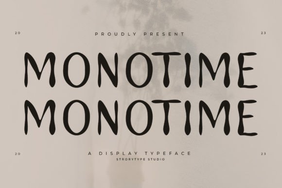 Monotime: A Playful Yet Elegant Display Font for Modern Design