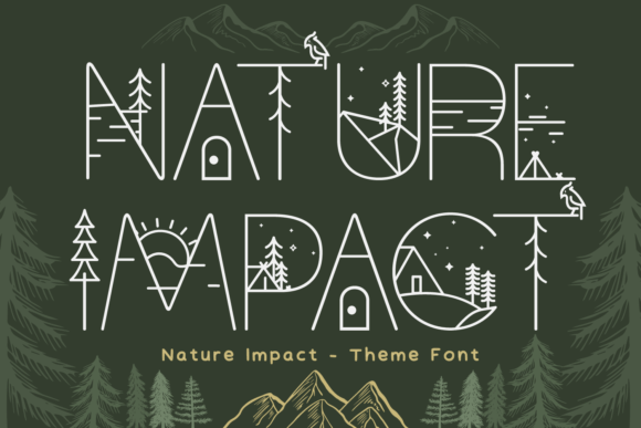 Nature Impact: Elevating Brand Identity Through Organic Typography and Geometric Precision