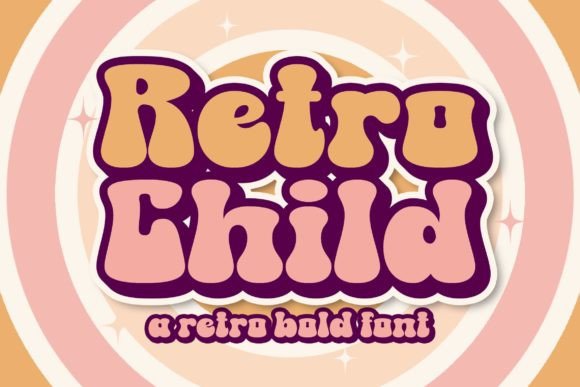 Retro Child: Bold Typography for Modern Design