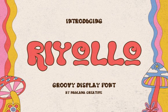 Riyollo: The Groovy Display Font for Retro Designs