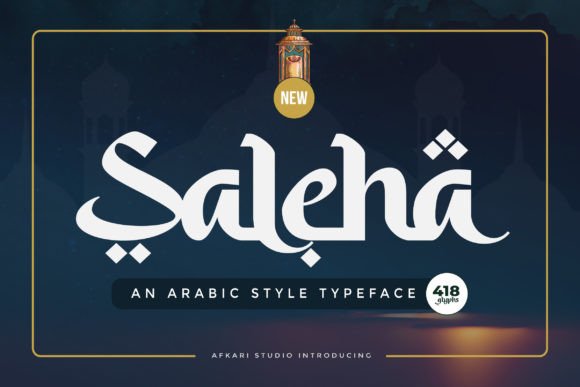 Saleha: An Authentic Arabic Display Typeface for Modern Design