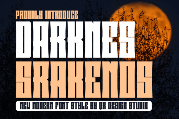 Unleashing Bold Typography with Darknes Srakenos